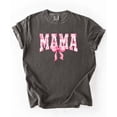 thumbnail image 3 of Trendy Floral Mama Shirt for Women Pink Bow Graphic Tee Pepper Shirt Adult 2X-Large, 3 of 4