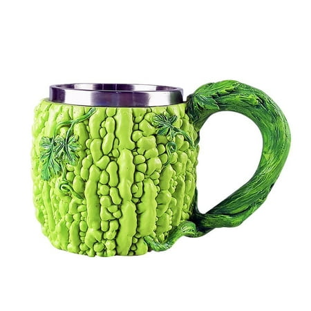 

Fun Vegetable Fruit Mug Creative Personality 3D Shaped Water Cup Beer Mug Bitter Gourd Grape Corn Drinking Coffee Handy Mug