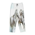thumbnail image 4 of Balery Running White Horses print Women's Pajama Pants,Ultra Lightweight Pjs,Lounge Pant-X-Large, 4 of 9