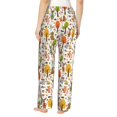 thumbnail image 3 of Goofa Animals Forest Printed Soft Pajama Pants for Women, Wide Leg Comfy Casual Lounge Yoga Pants-Large, 3 of 9