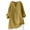 Yellow, variant on qolati Cotton Linen Tops for Women Plus Size Lightweight Long Sleeved V Neck Flowy Blouse Casual Loose Fit Solid Color Tunic Shirts