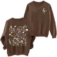 thumbnail image 2 of Wildflower Graphic Sweatshirt for Women 2026 Trendy Casual Floral Printed Crewneck Sweatshirts Womens Pullover Top, 2 of 3