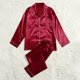 thumbnail image 1 of Conjunto de pijamas de seda de manga larga para niños y niñas, ropa de casa Unisex, traje de dormir de satén de Navidad, otoño, 1 of 4