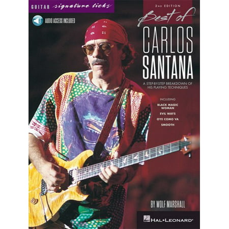 Hal Leonard Best of Carlos Santana  Signature Licks  2nd Edition-Audio Online -