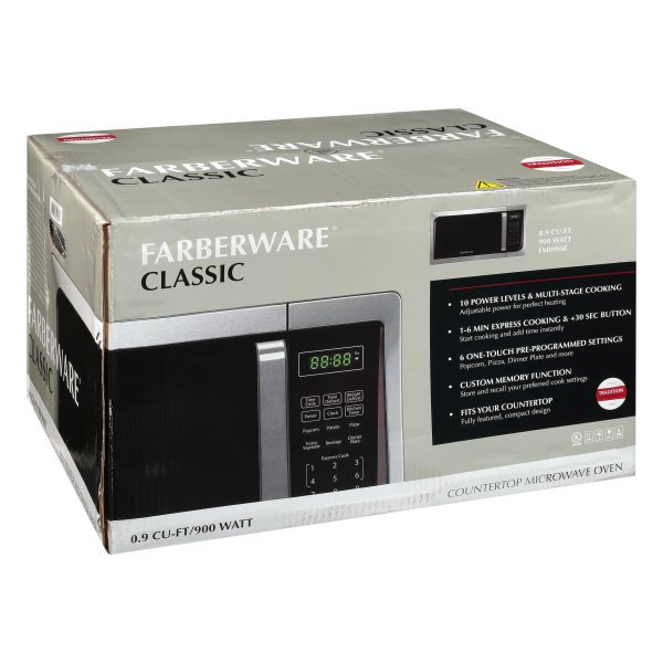 Farberware Classic FM09SSE 0.9 Cu. Ft 900Watt Microwave Oven