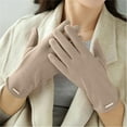 thumbnail image 4 of Suede Warm Gloves for Men And Women With Heating In Winter Non Slip Flip Velvet Gloves for Screen, 4 of 5