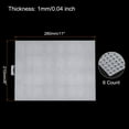 thumbnail image 2 of Uxcell 6Pcs 8"x11" Plastic Mesh Canvas Sheet 6 Count Needlepoint Blank Canvas for Embroidery, Clear White, 2 of 6