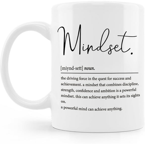 Motivational Coffee Mug, Mindset Funny Mug, Appreciation Gift for Boss Leader Mentor Coach Coworker, Inspirational Gifts for Men, Inspirational Mugs for Women