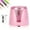 Pink, variant on Eagle Electric Pencil Sharpener, Battery Powered, Large Shaving Holders, Carbon Steel Blades, Portable, Reusable and Replaceable Blade, Suitable for Home and Office use, Pink
