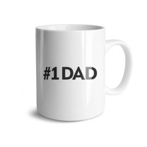 Number 1 Dad Coffee Mugs 15 OZ Sublimation Mugs,Double-sided Printing Ceramic Cups Ceramic Mugs for Coffee,Tea,Hot Cocoa