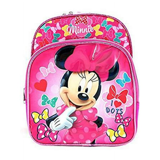 Mini Sac à Dos - Disney - Minnie Mousse J'aime les Points 10" Nouveau 102227