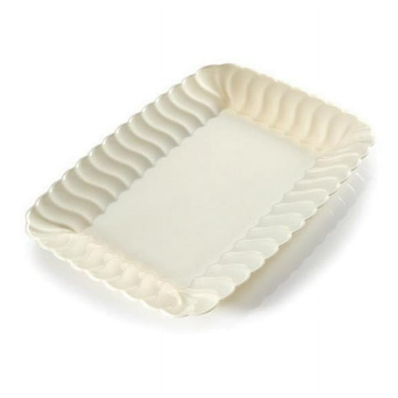 Flairware 5 in. x 7 in. Black Snack Tray