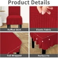 thumbnail image 4 of Wehilion Dining Chair Covers Stretch Parsons Chair Slipcover with Skirt Chair Covers for Dining Room Restaurant Banquet, 4 of 7
