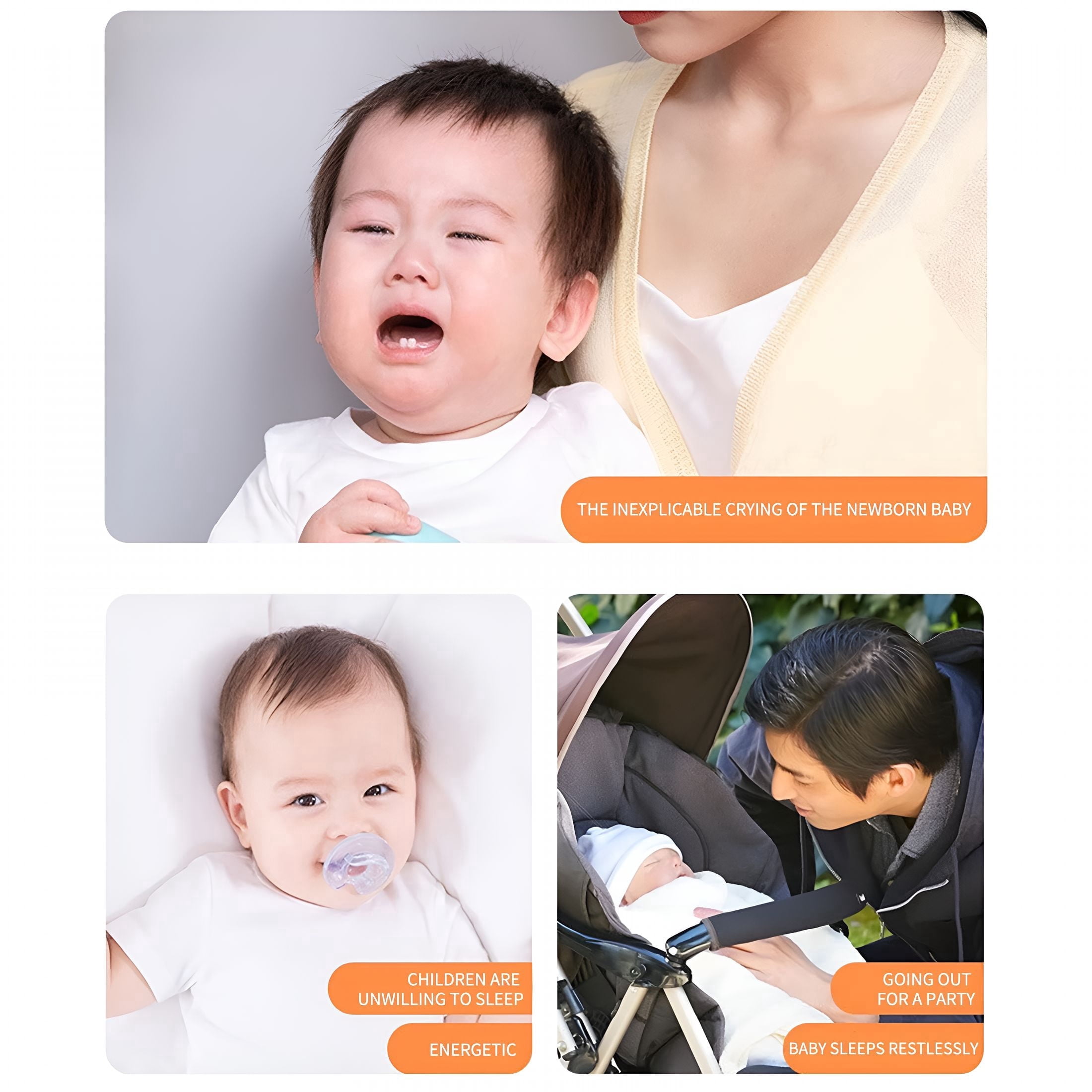 XIRQI 2026 New Baby Sleep Aid Pacifier with White Noise Machine,Led Night Light,And Projector,Baby Sound Machine for Sleeping for Crib,Stroller,Nursery,Bedroom,Travel