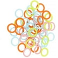 thumbnail image 1 of 100Pcs Round Multicolor Plastic Knitting Crochet Stitch Markers Rings Locking Stitch Markers Rings Needle Clips, 1 of 6