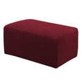 thumbnail image 1 of Anti- Footstool Cover Ottoman Slipcovers Footrest Pouf Sofa Accessories - Red, 83 to 116cm, 1 of 8