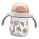 thumbnail image 4 of Taza para sorber para bebé, portátil, prevención de asfixia, resistente a caídas, linda taza con pajita para niños pequeños con asa para exteriores, 380 ml, rosa, 4 of 5