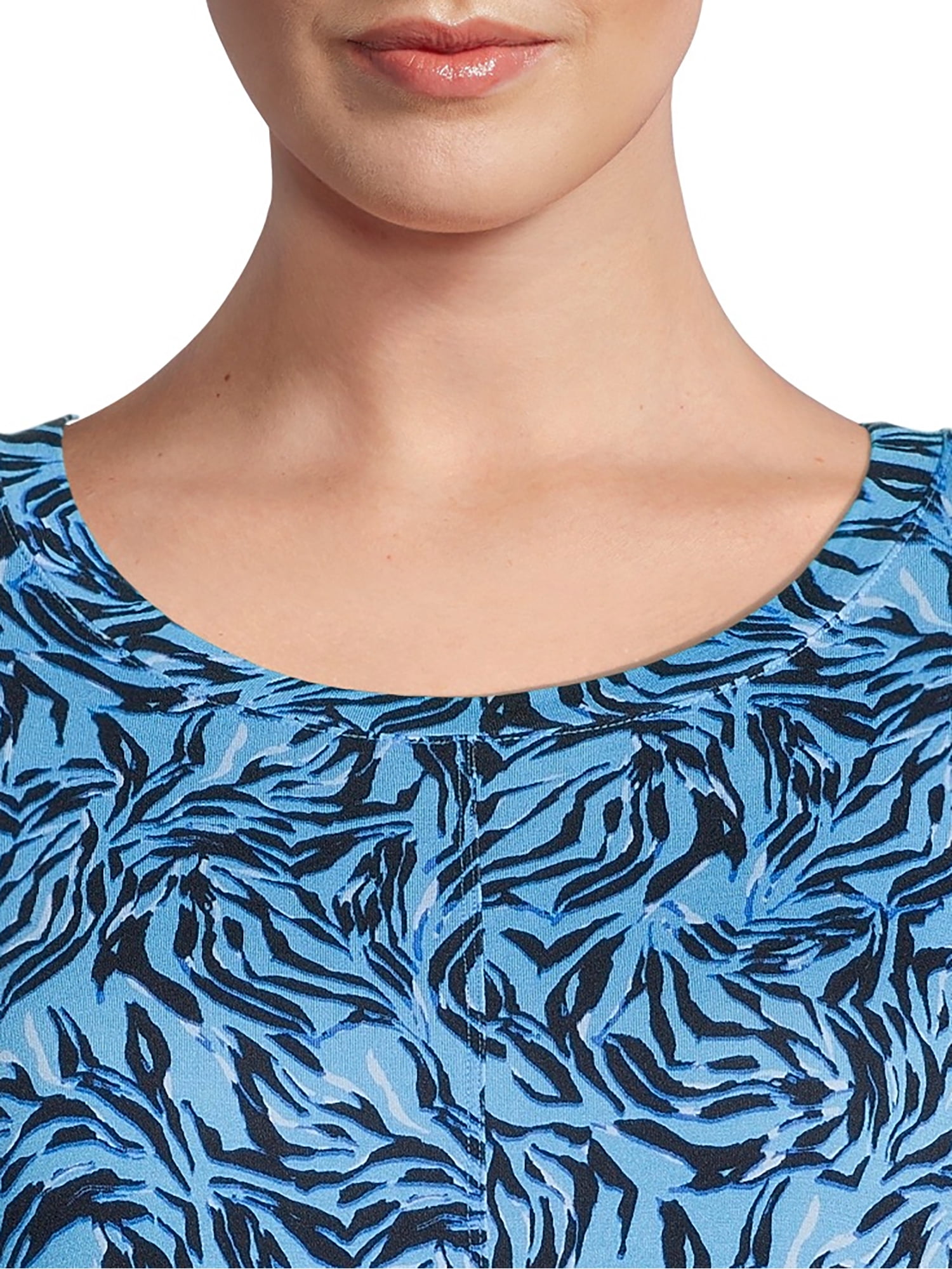 Terra & Sky Relaxed Fit Knee Length T-Shirt Dress (Women's Plus Size), Size 3X