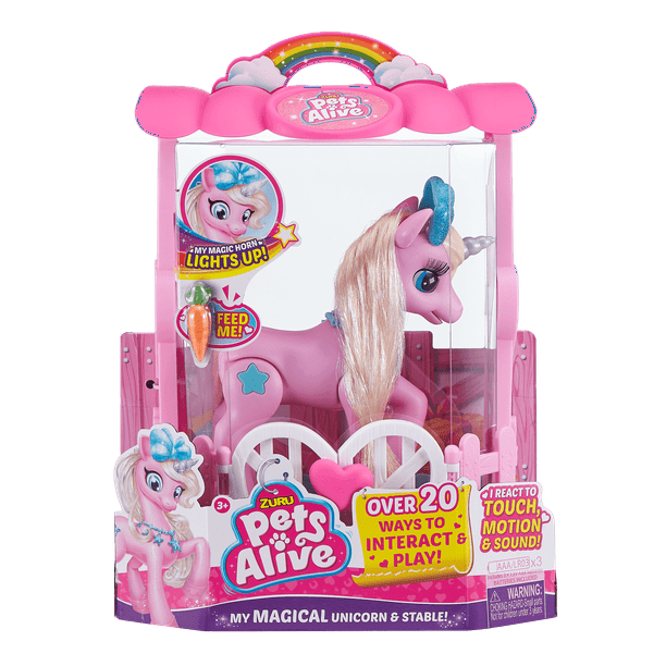 electric ride on unicorn with stable