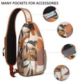 thumbnail image 2 of Rustic Ethnic Sling Backpack Bohemian Floral Travel Daypack with Multiple Compartments, 2 of 6