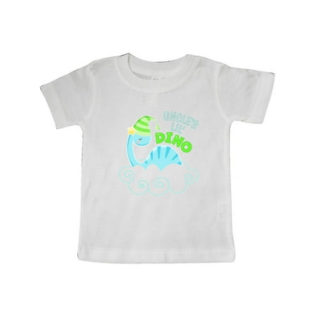 

Inktastic Uncle s Lil Dino with Cute Blue Baby Dinosaur Gift Baby Boy or Baby Girl T-Shirt