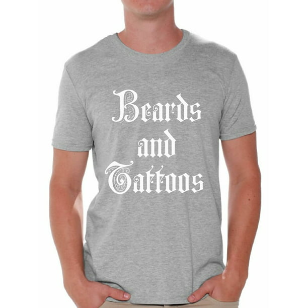 Awkward Styles Beards and Tattoos Tshirt for Men Tattoo Shirts Funny Tattoo  Tshirt with Sayings Tatted Men's T Shirt Cool Tattoo Gifts for Him Tattoo  Party Outfit Gifts for Tattoo Lovers Tattoo