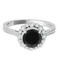 thumbnail image 3 of Aonejewelry 1.25 Ct. Ttw Black Diamond Wedding Engagement Ring In 10k Solid White Gold, 3 of 4