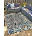thumbnail image 3 of EORC KC30799GY9X12 9 x 12 ft. Transitional Heriz Serapi Rug, Gray, 3 of 6