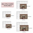 thumbnail image 6 of Lodge Bear Cabin Outdoor Rug for Patio/Deck/Porch, Non-Slip Large Area Rug 4 x 6 Ft, Vintage Brown Buffalo Plaid Boho Indoor Outdoor Rugs Washable Area Rugs, Reversible Camping Rug Carpet Runner, 6 of 8