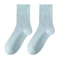 thumbnail image 2 of Kiskick 1 Pair Women Stockings Anti Skid One Size Wear-resistant Anti-pilling No Odor High Elasticity Anti-deformed Super Soft Anti-slip Lady Stockings - for Daily Wear, 2 of 7