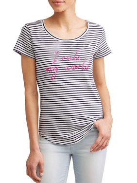 I Rule My World Striped Short Sleeve Graphic Tee Women's