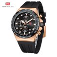 thumbnail image 3 of Men Watches Business Casual Wrist Watch (Chronograph/Waterproof/Luminous/Calendar) Silicon Band Fashion Watches for Men…, 3 of 5
