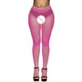 thumbnail image 4 of Fgnfyis Elegant Women's Net Pattern Hosiery Stretchable Soft Nylon Blend Evening Wear Stockings Hot Pink One Size, 4 of 5
