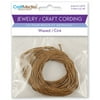Craft Medley Jewelry/Craft Waxed Cording 1mmX30'-Dark Natural