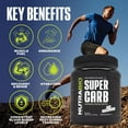 thumbnail image 3 of NutraBio Super Carb - Complex Carbohydrate Supplement Powder - Cluster Dextrin and Electrolytes for Performance Enhancement & Muscle Recovery - Unflavored, 30 Servings, 3 of 9