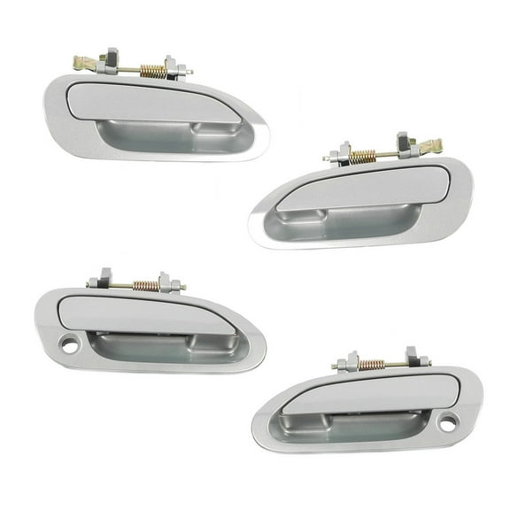 CF Advance For 98-02 Honda Accord Front Rear Left Right Exterior Outside Door Handle Set of 4pcs NH612M Regent Silver Metallic 1998 1999 2000 2001 2002