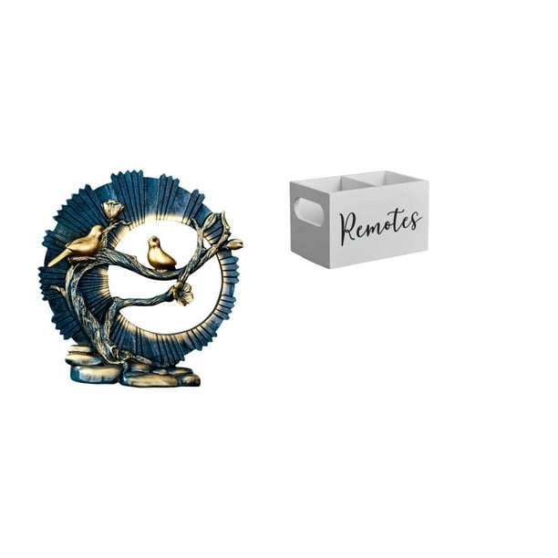 Organizador de control remoto con figura de resina para decoración del hogar, estantería, sala de estar, escritorio, mesa de noche, sofá, oficina.