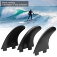 thumbnail image 3 of Aletas De Agua De Cola De Tabla De Surf Fcs De 3 Uds., Accesorios De Surf Izquierdo Medio Derecho, Fibra De Vidrio De Plástico De Nailon (Aleta Trasera De Tabla De Surf) Vogacara OD004055-00, 3 of 7