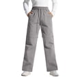 thumbnail image 2 of Women's Hiking Pants Convertible Lightweight Zip-Off Outdoor Pants Quick Dry Joggers with Pocket Gray XL, 2 of 9