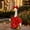 1 - Red, variant on Aurorax Christmas Porch Goose Outfits 23" Holiday,Goose Clothes for Cement Goose Porch Goose 17/19 inch,Holiday Red Gold Foil Tree Printed Dress Porch Goose Accessories for Outdoor Yard