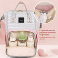 thumbnail image 2 of Mochila Pañaleras Para Bebe De Impermeable Bebe Viaje Rosa, 2 of 3