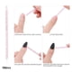 thumbnail image 5 of 2 maneras empujador de Arte de uñas limas Stick herramienta de Arte de uñas Rosa Colcomx Removedor de cutícula, 5 of 8