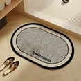 thumbnail image 5 of Bathroom Floor Mats Water Absorbent Non Slip Drying Mats for Sink Toilet Doorway Quick Dry Absorbent Foot Mat for Bathroom Safety, UKHBMC | Black, 5 of 9
