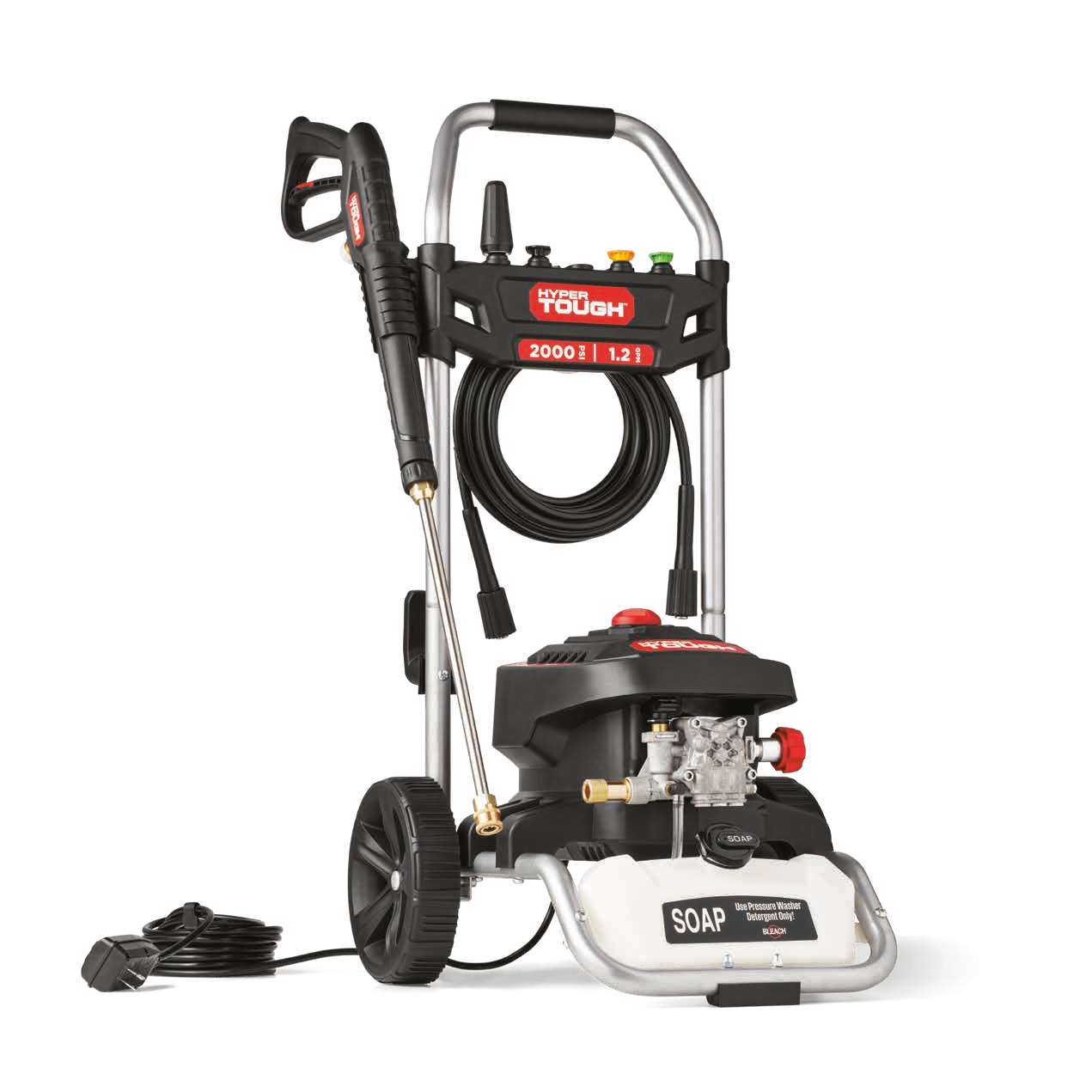 Hidrolavadora eléctrica Hyper Tough 2000 PSI a 1.2 GPM 120 V para agua fría - Caja abierta