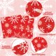 thumbnail image 3 of Juego de vajilla ZOIIWA para fiesta de Navidad, 200 piezas, desechables, 3 of 7