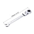 thumbnail image 2 of Unique Bargains 9/32' Flex-Head Ratcheting Combination Wrench SAE 72 Teeth 12 Point Ratchet Box Ended Spanner Tools, 2 of 5