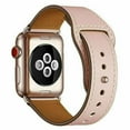 thumbnail image 2 of Compatible with iWatch Band 45mm 44mm 42mm 41mm 40mm 38mm, Genuine Leather Replacement Band Strap Compatible with Apple Watch SE Series 7 6 5 4 3 2 1, 2 of 10