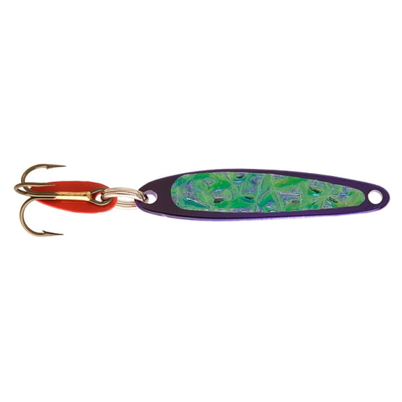 Swedish Pimple Jigging Lure, 1/4oz, 1-3/4 in, Purple Ice