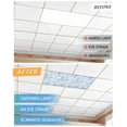 thumbnail image 6 of Fluorescent Light Covers for Ceiling Lights 1 Pack, Watercolor Blue Floral Magnetic Ceiling Light Covers 2x4ft for Classroom Office School, Blue Ombre Botanical Summer Drop Ceiling Light Shade, 6 of 7