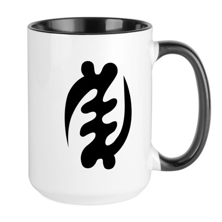 

CafePress - GYE NYAME Large Mug - 15 oz Ceramic Large Mug